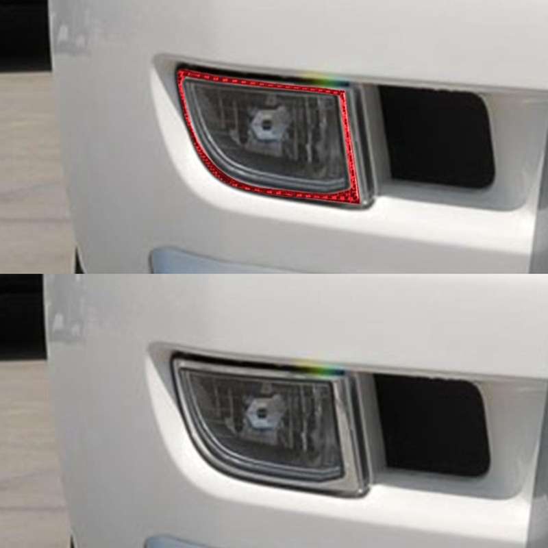 Car Front Fog Light Lamp Cover Trims for Land Cruiser Prado 2010-2018
