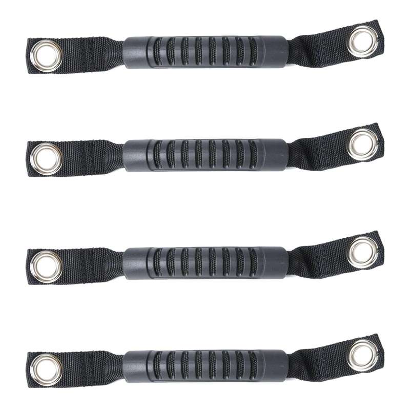 2pcs Grab Handles Black Rear Seat Grab Padded Roll Bars for Jeep
