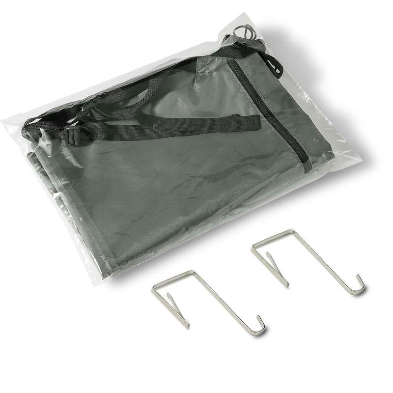 Large Laundry Hanging Bag with Strap, with Hooks, with Bottom Zipper