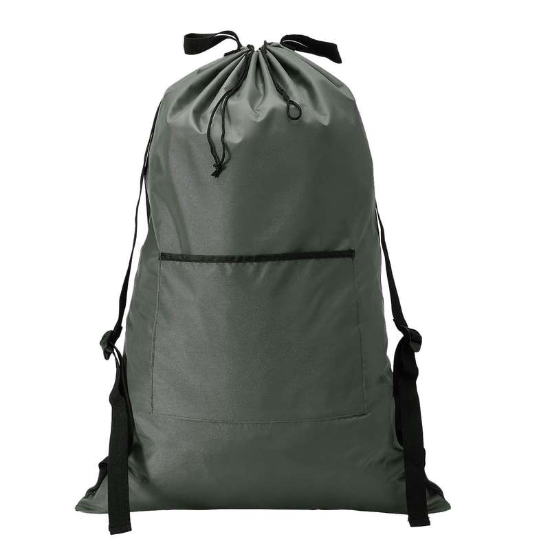 Large Laundry Hanging Bag with Strap, with Hooks, with Bottom Zipper