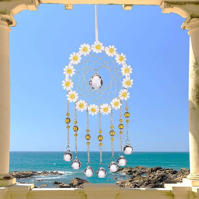 Dream Catcher Crystals Ball Prisms Suncatcher Hanging Ornament