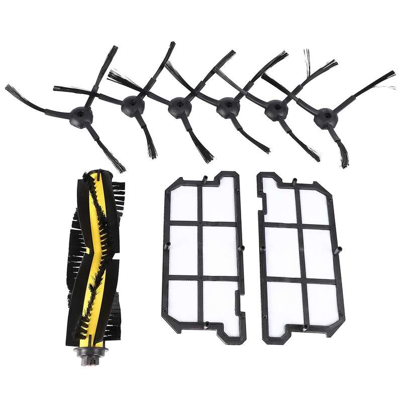 1 X Main Brush + 6 X Side Brush + 2 X Hepa Filter Dustproof for Ilife