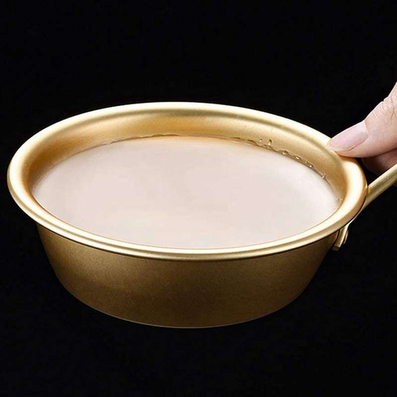 4pcs Makgeolli Bowls Aluminum Korean Bowls for Korean Raw Rice Wine