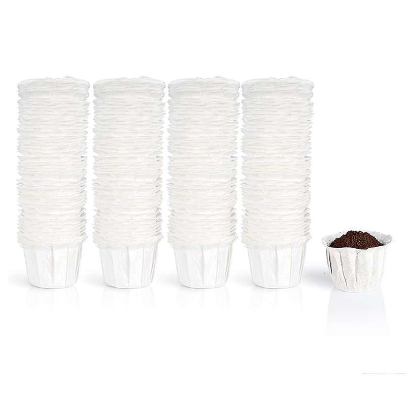 200pcs Coffee Paper Filters, Fits Most Single Serve Reusable K/cups