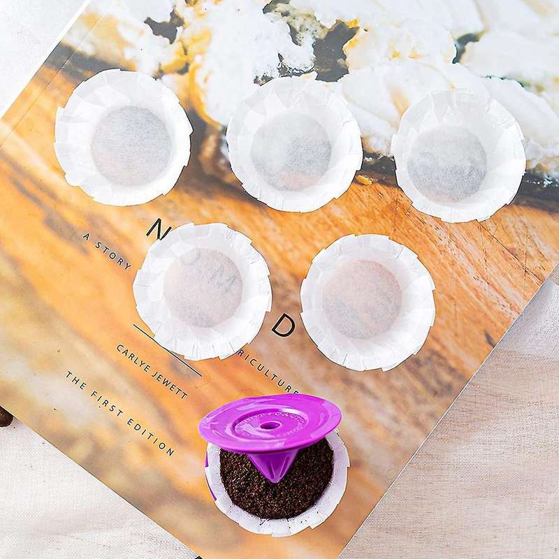 200pcs Coffee Paper Filters, Fits Most Single Serve Reusable K/cups