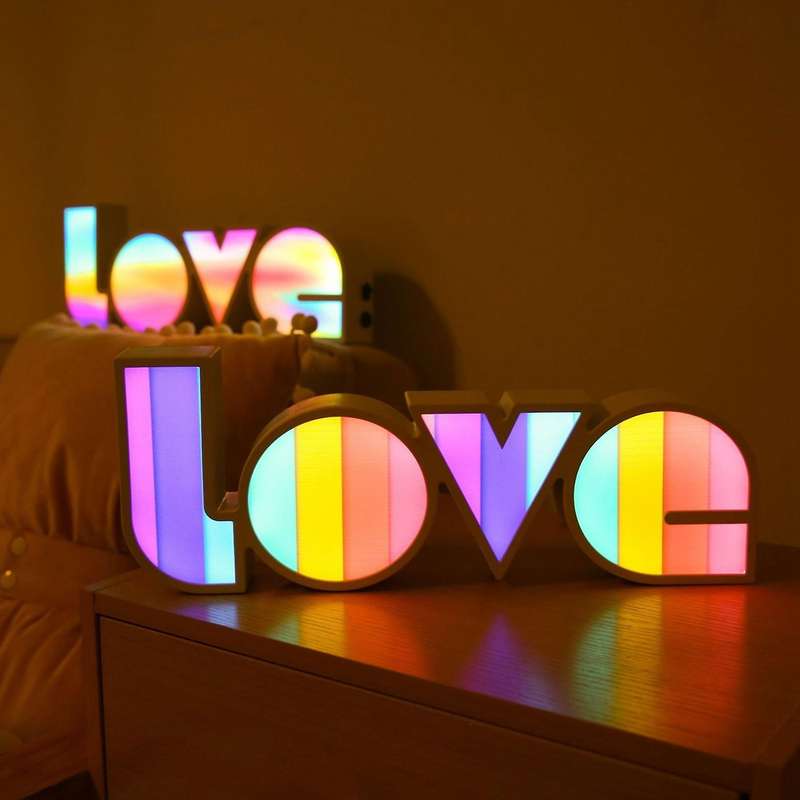 Valentine's Day Led Love Shape Light for Wedding Party Decoration A