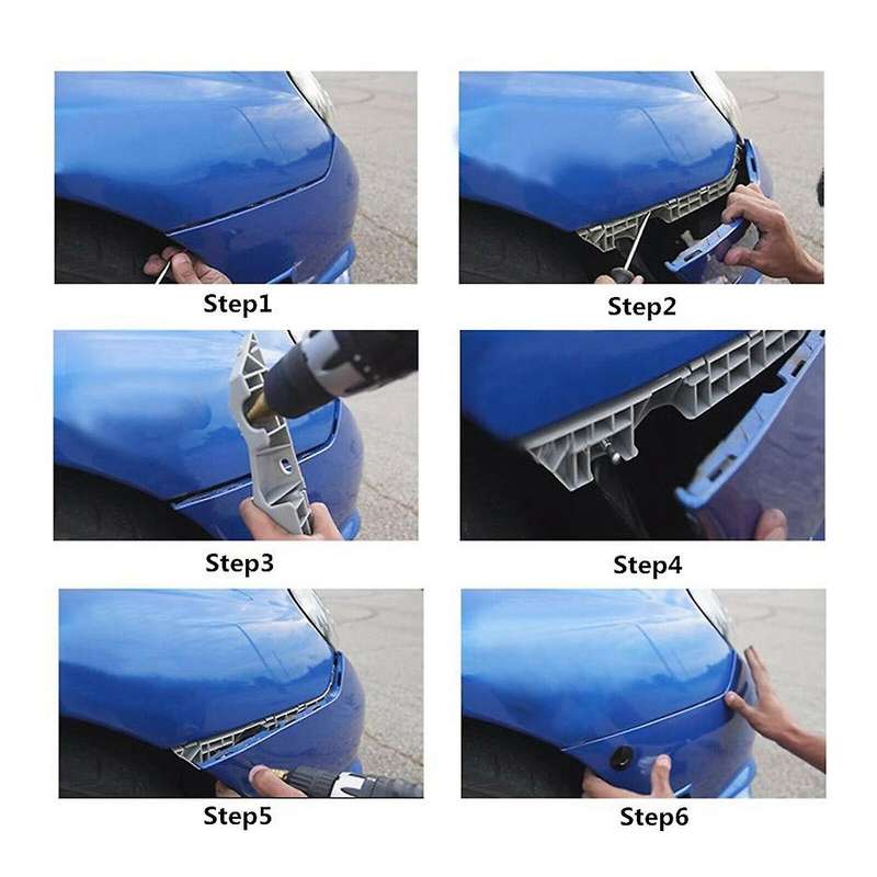 4 X Quick Release Push Hood Latch Button Car Pin Bonnet Lock Silver