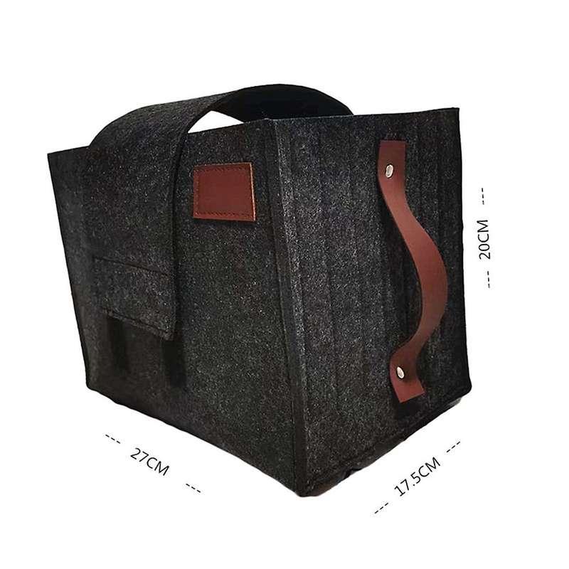 Foldable Plate and Bowl Holder Portable Felt Storage Bag for Home B