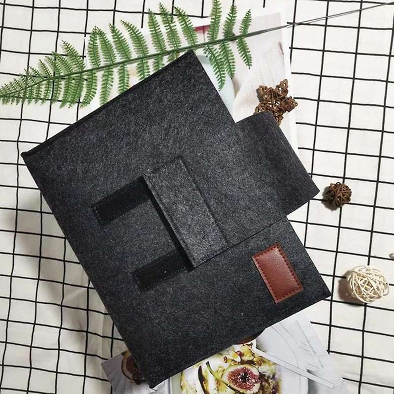 Foldable Plate and Bowl Holder Portable Felt Storage Bag for Home B