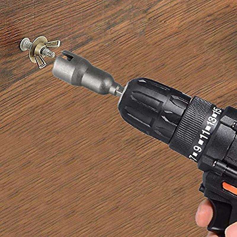 6 Pcs Power Wing Nut Driver Set, 1/4inch Hex Shank Drills Bits