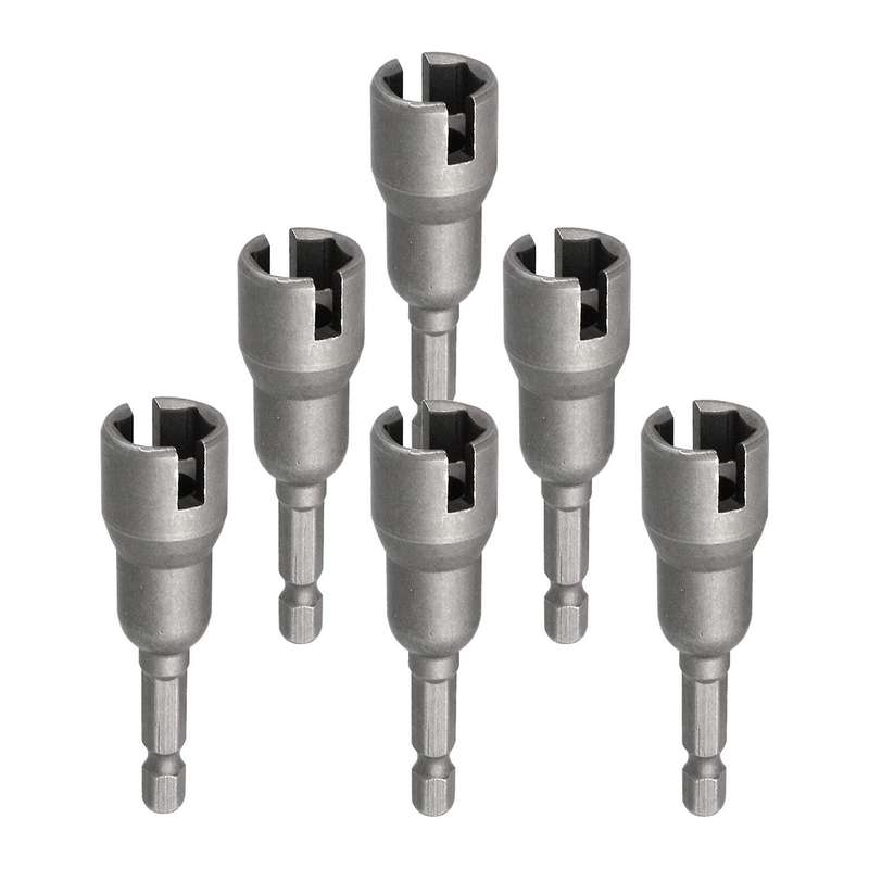 6 Pcs Power Wing Nut Driver Set, 1/4inch Hex Shank Drills Bits