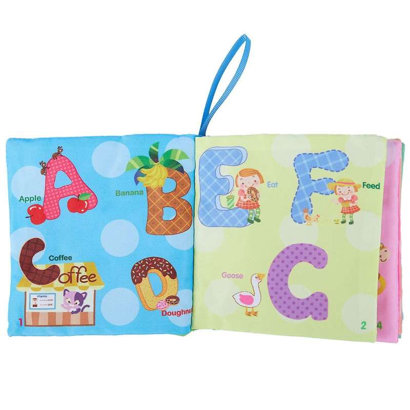 Baby Early Childhood Education Toys, Cloth Books English Alphabet