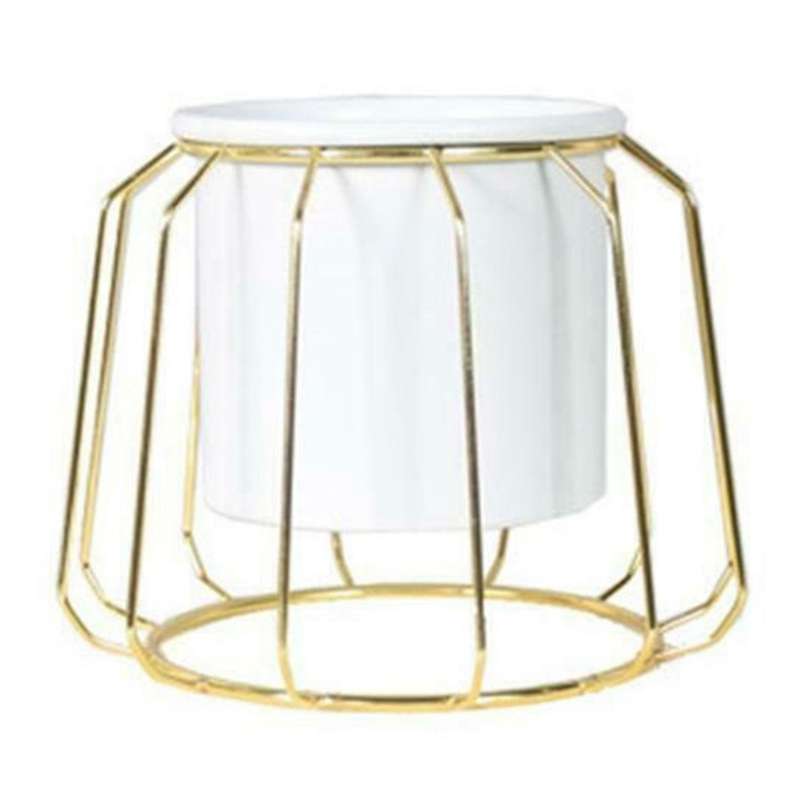 Metal Plant Stand Rack Outdoor Planter Display Holder Decor White B