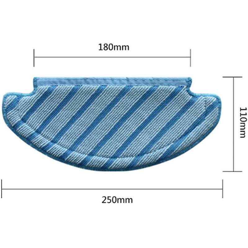 10pcs Mop Cloths Cleaning Pads for Ecovacs Deebot Ozmo T8 Aivi T8