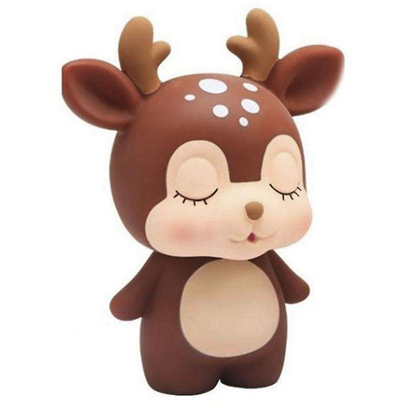Deer Piggy Bank Cartoon Cute Coin Bank Money Box Piggy Bank Tawny