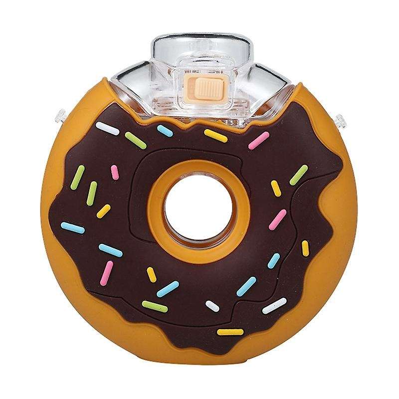 Donut Children Water Bottle Doughnut Portable Kettle with Straw(a)
