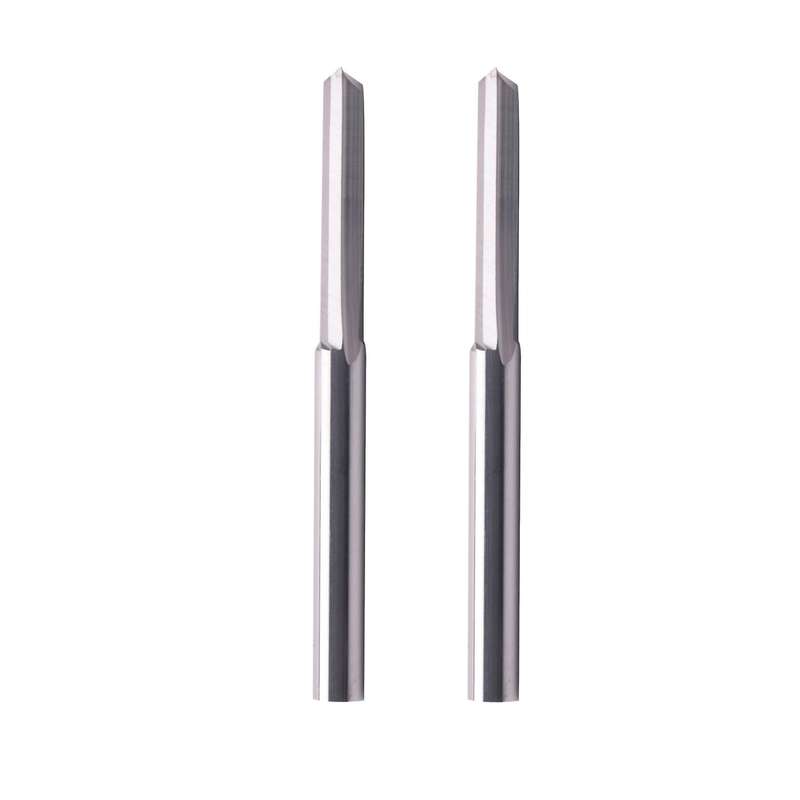 20pcs 2 Flute Bits 3.175mm Straight Tungsten Steel Milling Cutter