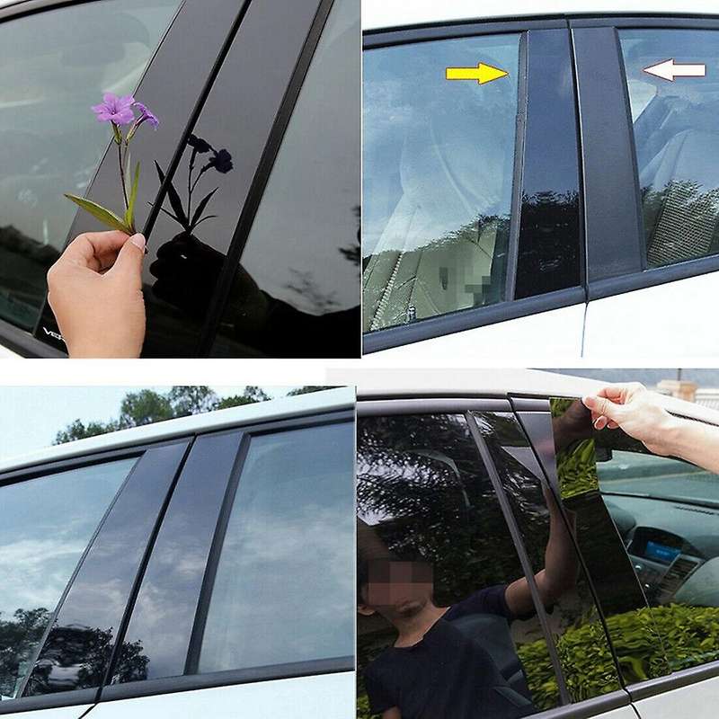 Car Window Center Pillar Sequins Bc Center Pillar Trim for Bmw X5 E53