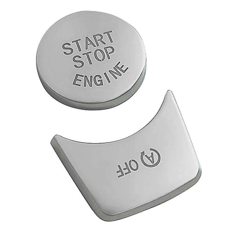 Car Left Side Central Button Warning Decorative Cover Trim Sticker