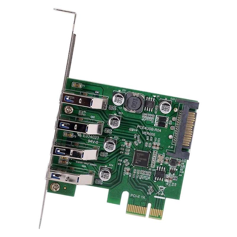 Low Profile 4 Ports Pci-e to Usb 3.0 Hub Pci Express Expansion Card