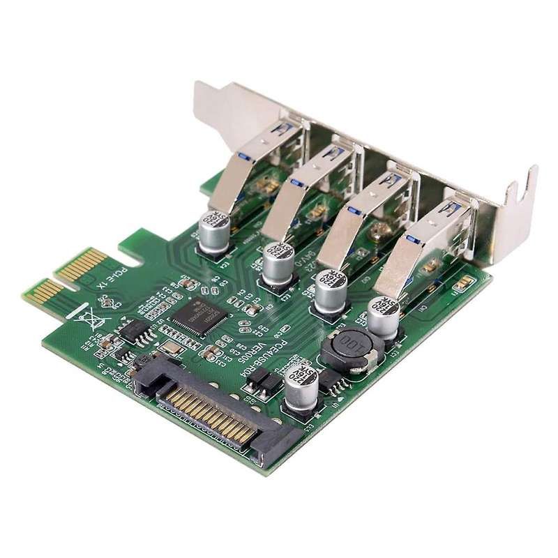 Low Profile 4 Ports Pci-e to Usb 3.0 Hub Pci Express Expansion Card