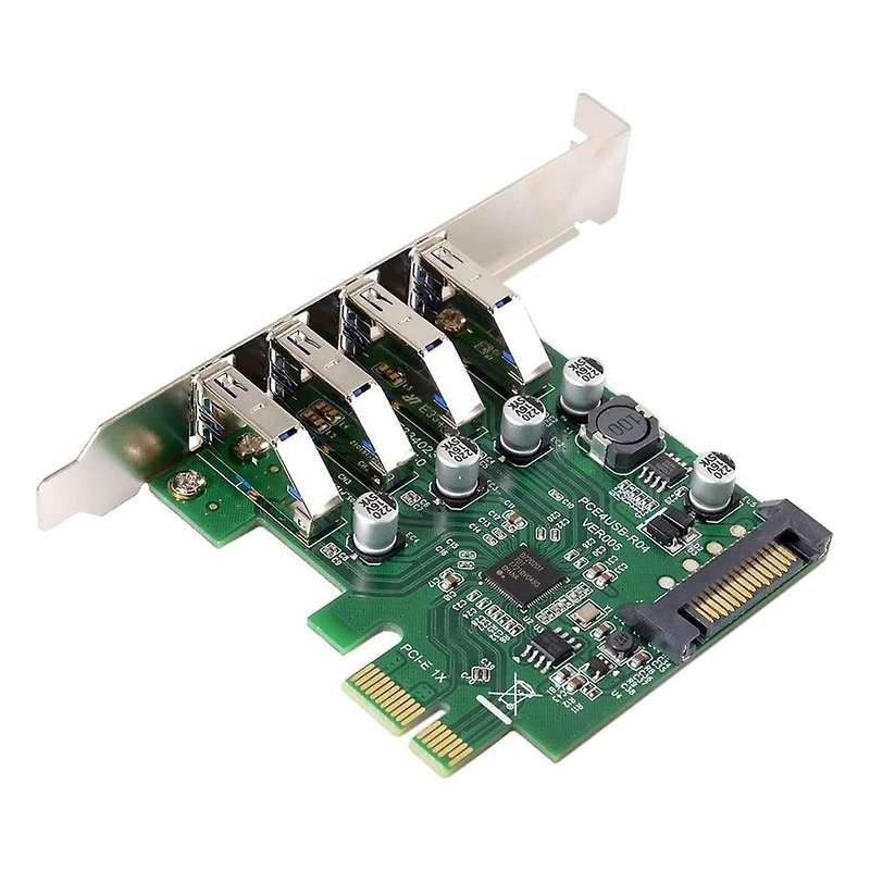 Low Profile 4 Ports Pci-e to Usb 3.0 Hub Pci Express Expansion Card