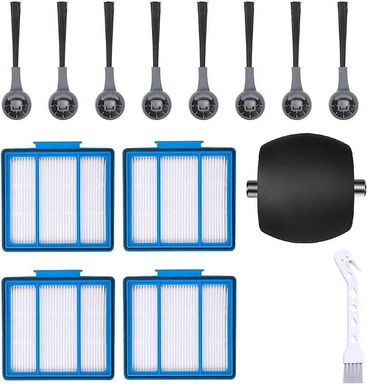 14pcs for Shark Iq Vacuum Cleaner Filters Side Brushes Roller Brushes
