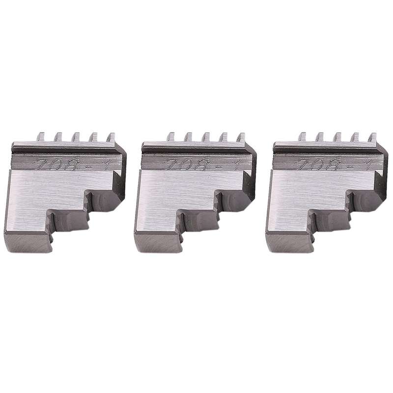 3 Pcs Outside Jaws for K11-80 3 Jaw Chinese Lathe Chuck Cartridge