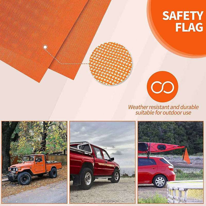 Hook Safety Warning Flag Mesh Safety Flag Warning Flag,orange Red