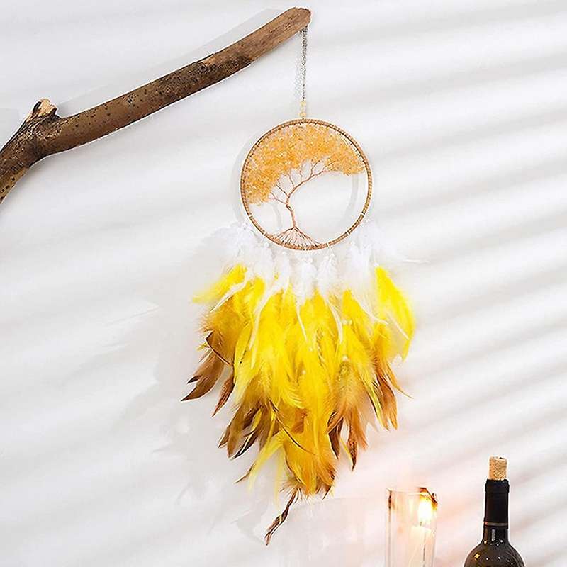 Tree Dream Catcher Handmade Feather Dream Catchers