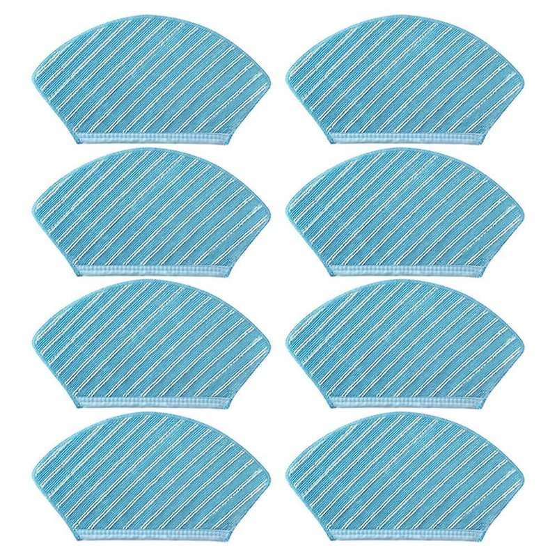 8pcs Cleaning Cloth Mop Cloth Sweeping Robot for Midea M71cn M7/i10