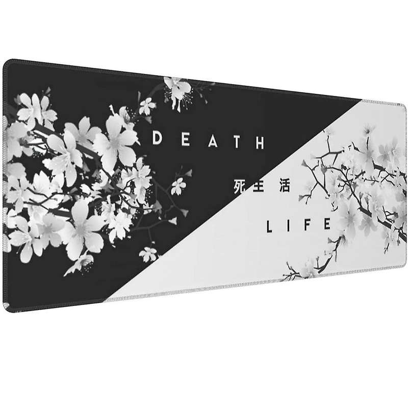 Black and White Cherry Blossom Gaming Mouse Pad,large Mouse Mat