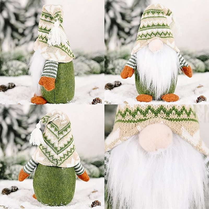 2 Pcs Christmas Gnome Swedish, Xmas Decorations Santa Ornament