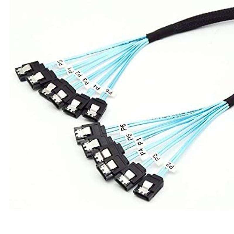 Hard Drive Cable,high Speed 6gbps Sata 3 Iii Cable for Server 1m