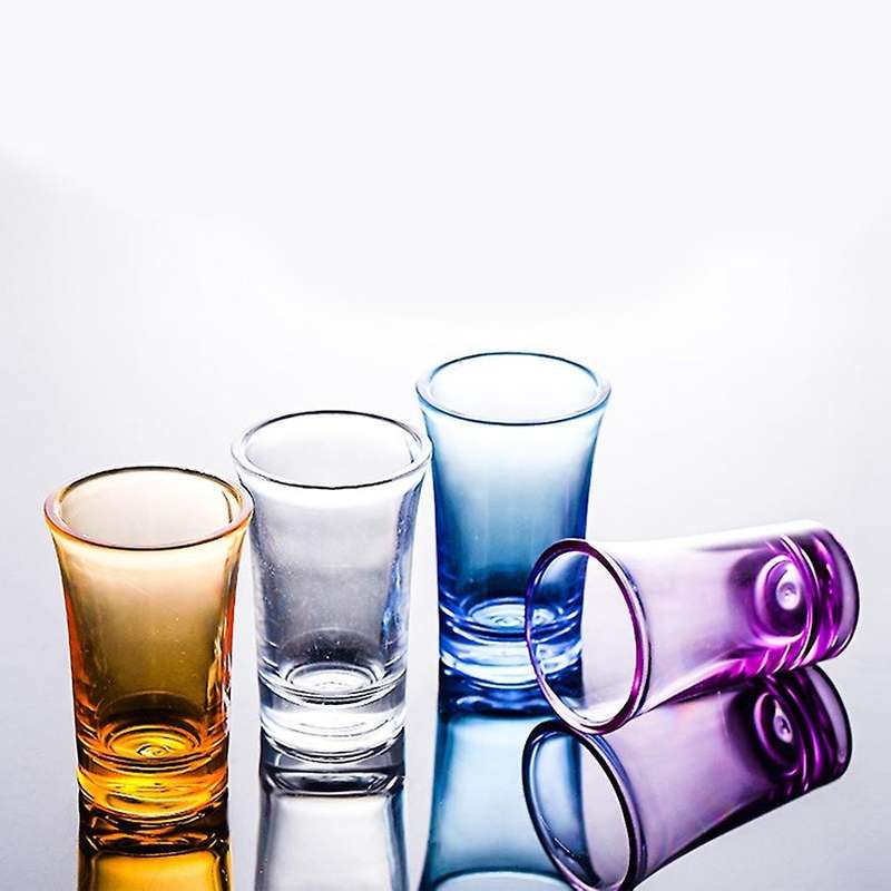 12pcs Shot Glass Cup Acrylic Party for Whiskey Wine Vodka Bar 35ml