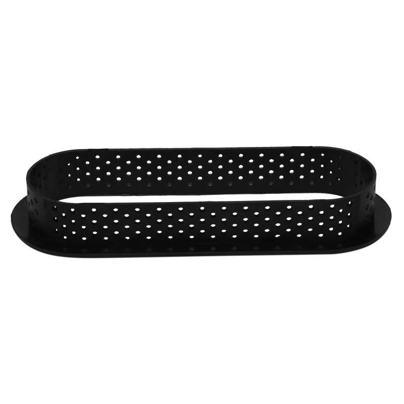12pcs Oval Tart Rings Heat-resistant Perforated Cake Mousse Ring