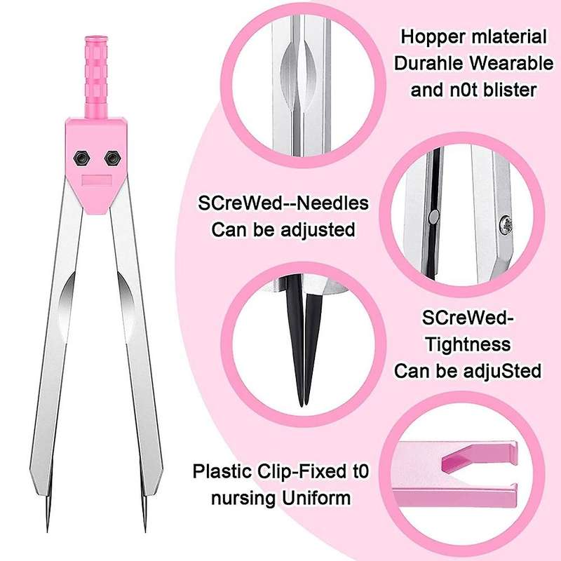 3 Pieces Ecg Calipers Electrocardiogram Divider for Nurses Nursing