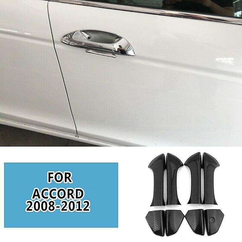 Carbon Fiber Side Door Handle Covers Trims for Honda Accord Sedan