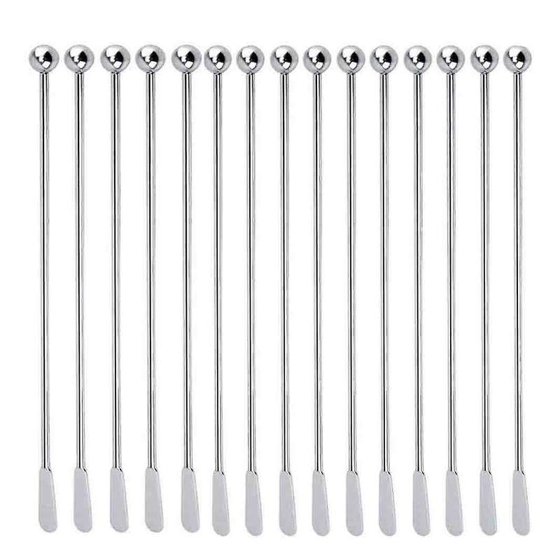 15 Pcs Reusable Swizzle Sticks with Small Rectangular Paddles