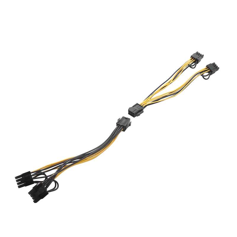 Pci Express Power Adapter Gpu Vga Y-splitter Extension Cable
