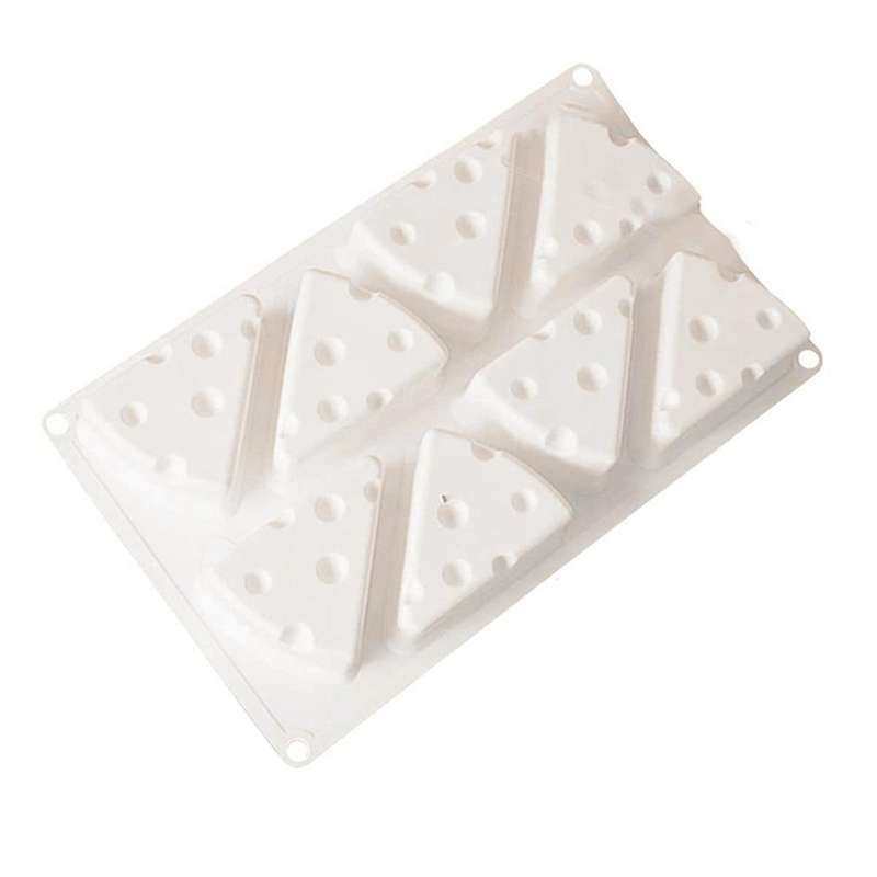 2 Pieces Of Cheese Shaped Silicone Molds 8 Cavity Shaped Cake Molds