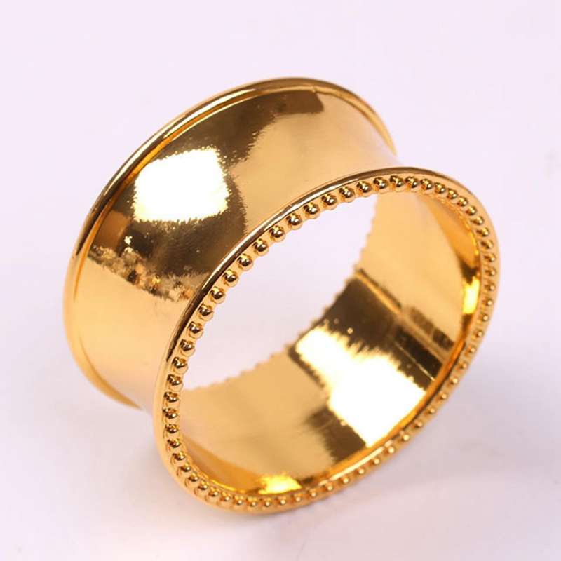 12pcs Alloy Napkin Rings Dinner Table Birthday Wedding Decor Home
