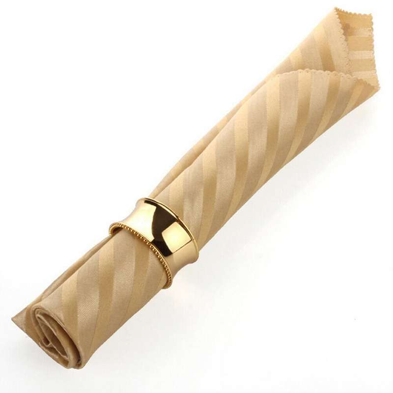 12pcs Alloy Napkin Rings Dinner Table Birthday Wedding Decor Home