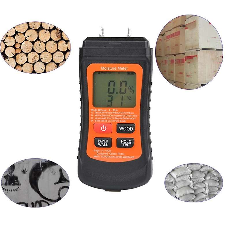 4-75% Two Pins Digital Wood Moisture Meter Wood Humidity Tester