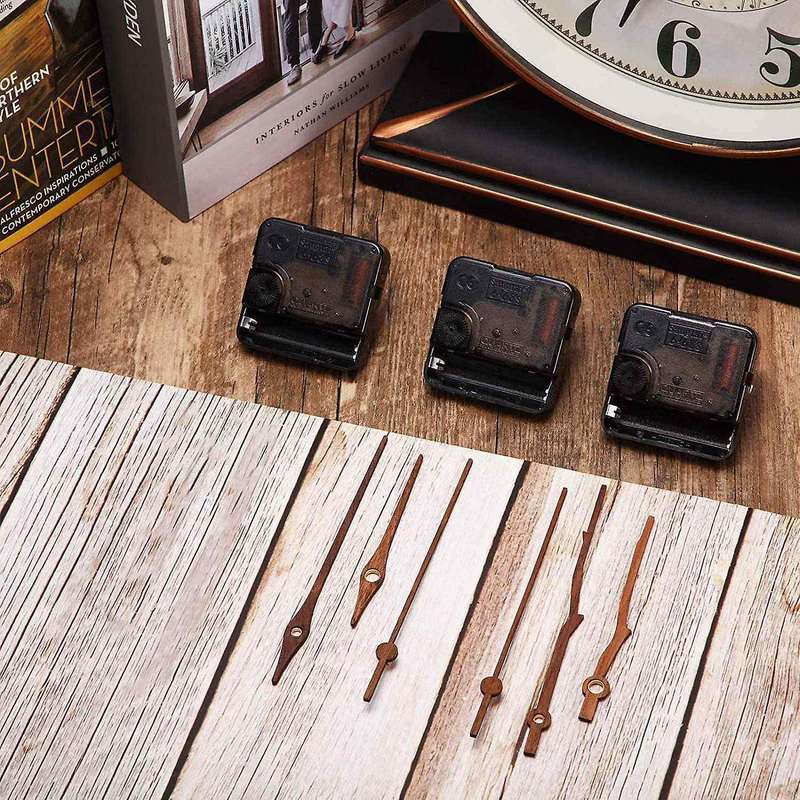 4 Pcs Wall Quartz Clock Mechanism Diy Hands and Motor Kit Hooks