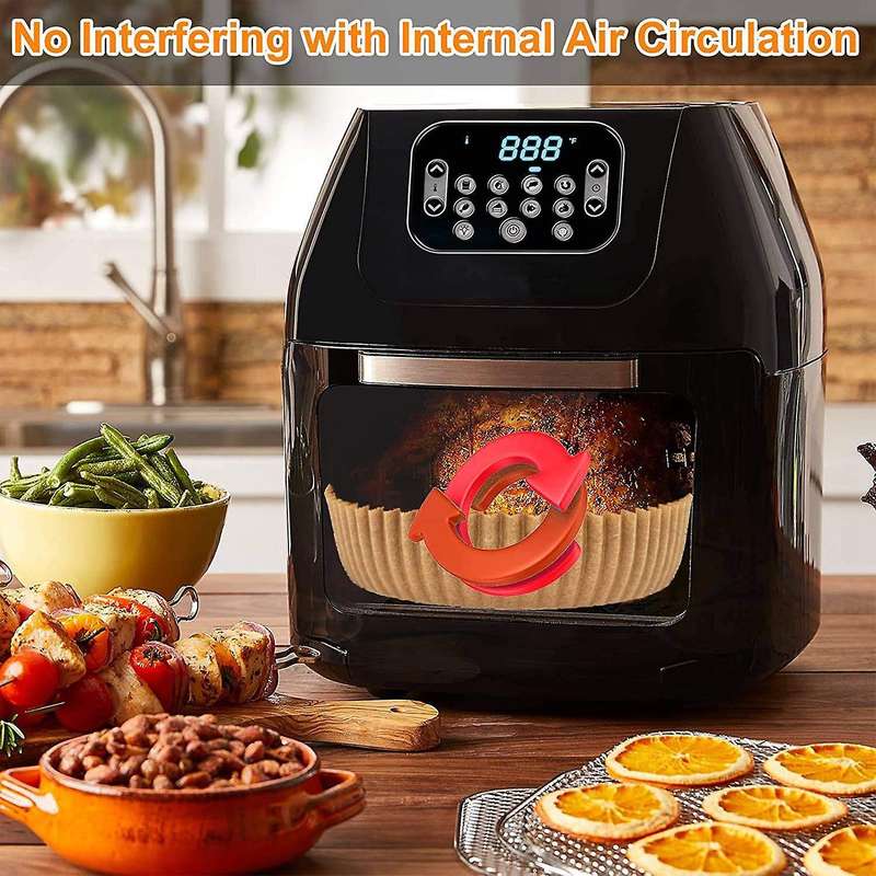 Air Fryer Disposable Paper Liner 100 Pcs Non-stick Air Fryer Liners