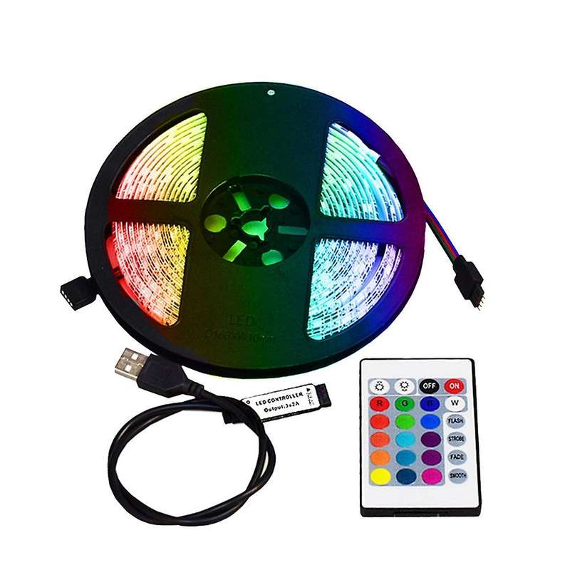 Usb Led Light Strips Controller Rgb 5050 Decoration Backlight Lamp 5m