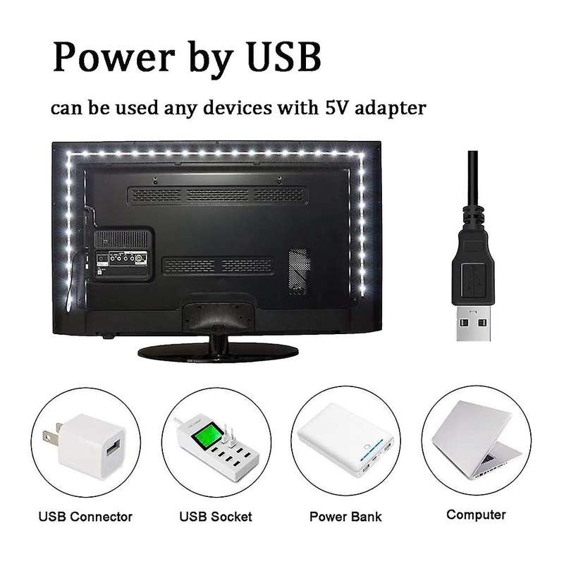 Usb Led Light Strips Controller Rgb 5050 Decoration Backlight Lamp 5m
