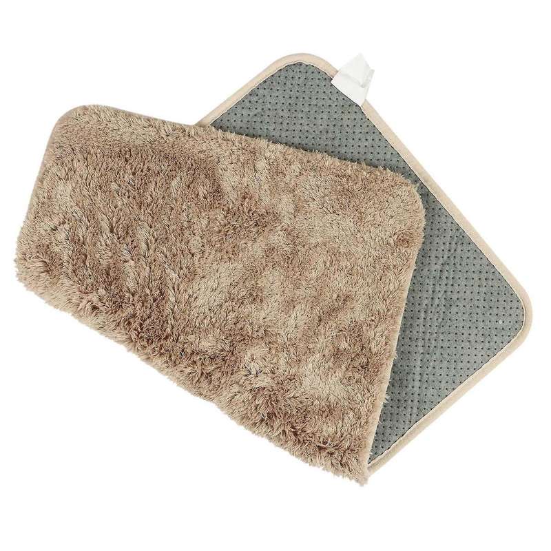 Long Hair Thick Carpet Ins Fresh Bedroom Bedside Blanket,card Brown