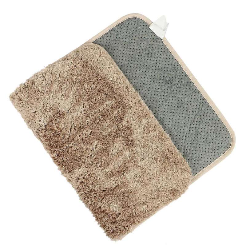 Long Hair Thick Carpet Ins Fresh Bedroom Bedside Blanket,card Brown